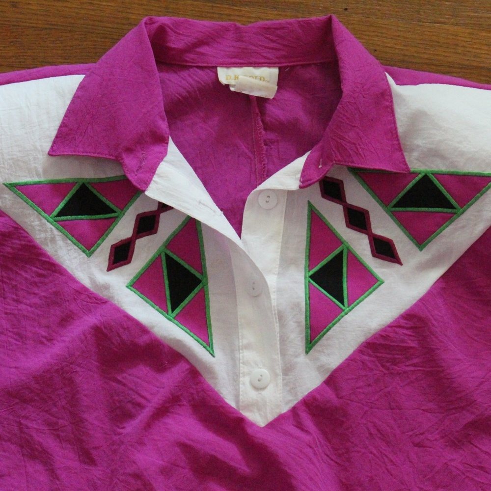 80s Purple Two Piece